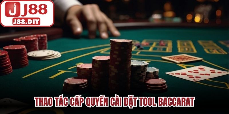 Thao tác cấp quyền cài đặt tool baccarat