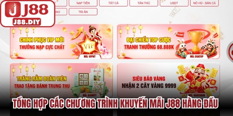 Tổng hợp các chương trình khuyến mãi J88 hàng đầu 2026